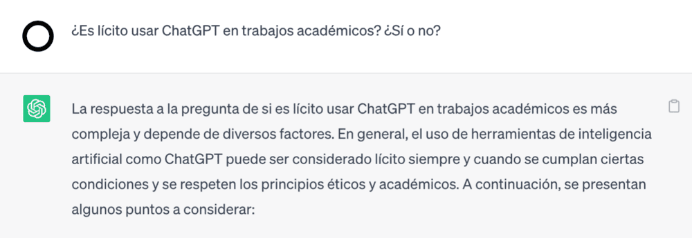 Puedo usar ChatGPT en mi trabajo académico