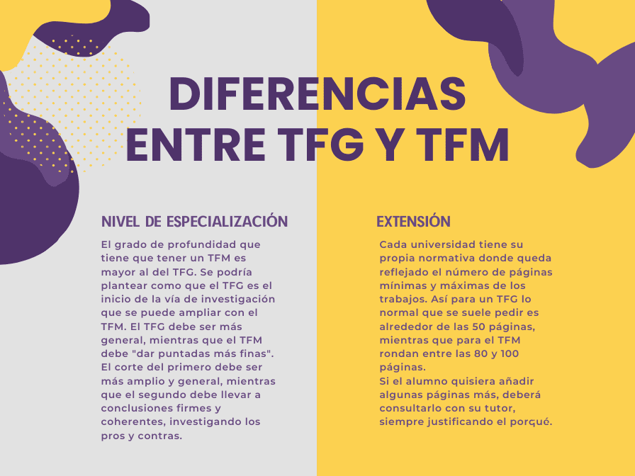 Diferencia entre TFG y TFM